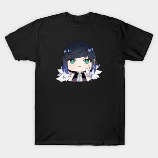 Chibi Yelan Genshin Impact middle finger T-Shirt